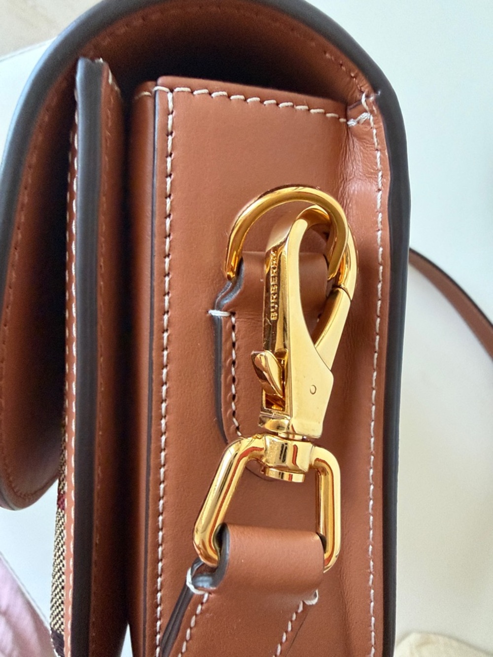 New BURBERRY Vintage Check Crossbody Bag Purse w/ Strap & Dustbag - Picture 9 of 12